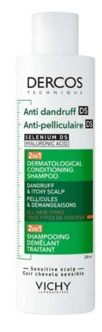 Vichy Dercos 2in1 sampon és balzsam korpás hajra 200ml - Kép
