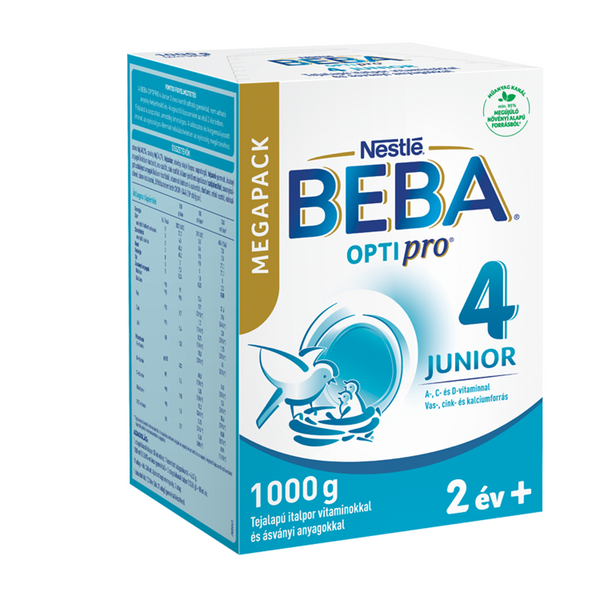 BEBA OPTIpro 4 Junior tejalapú italpor Mega Pack 2 éves kortól 1000g - Kép 5