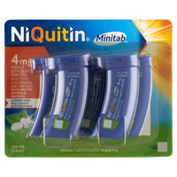 NiQuitin Minitab 4 mg préselt szopogató tabletta 100 db - Kép