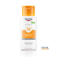 Eucerin Sun Sensitive Protect Extra könnyű naptej SPF50+ 150ml - Kép