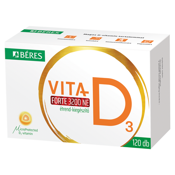 Béres Vita-D3 3200NE Forte tabletta 120 db - Kép 1