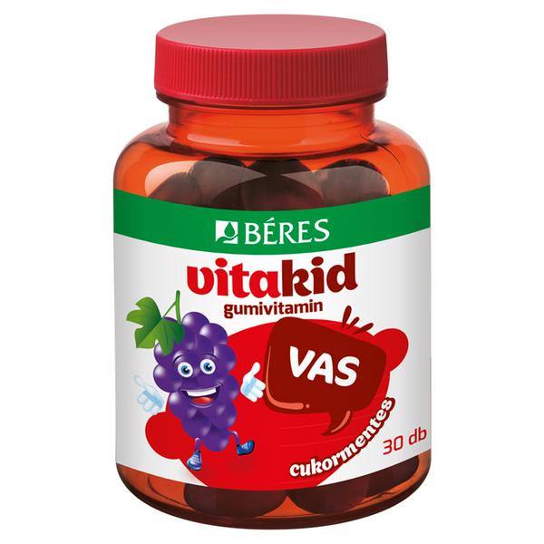 Béres VitaKid Vas gumivitamin gumitabletta szőlő 30 db - Kép 6