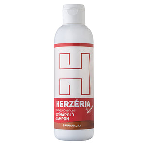 Herzéria Hair gyógynövényes sampon színápoló barna 200ml kép