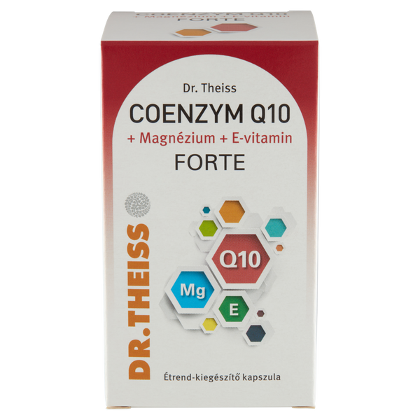 Dr.Theiss Coenzym Q10 +Mg+E vitamin étrend-kiegészítő kapszula FORTE 60 db - Kép 1