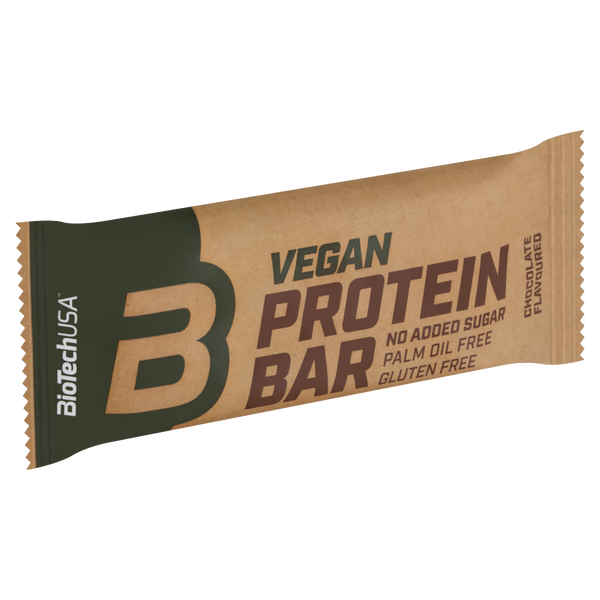 BioTechUSA Vegan Protein Bar fehérje szelet csokoládé ízű 50g - Kép 2