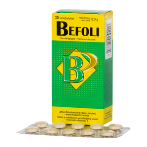 Befoli B vitamin tartalmú retard tabletta 30 db kép