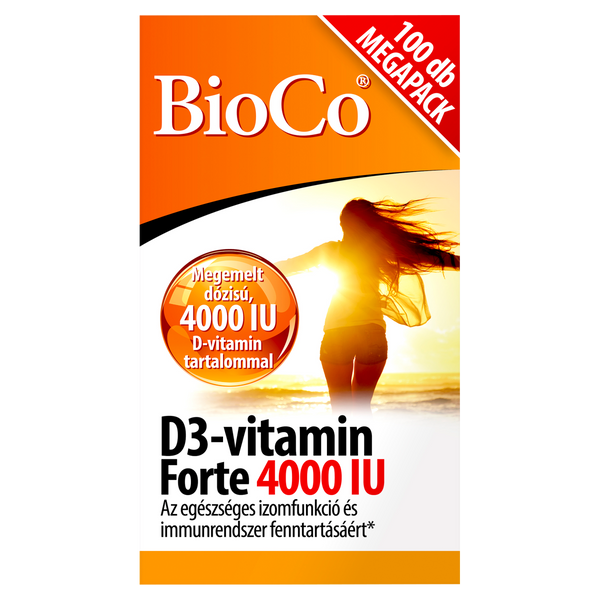 BioCo D3-vitamin Forte 4000 IU Megapack tabletta 100 db - Kép 4