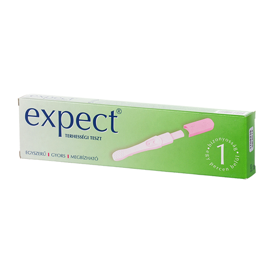 EXPECT vizeletsugaras terhességi gyorsteszt 1 db - Kép