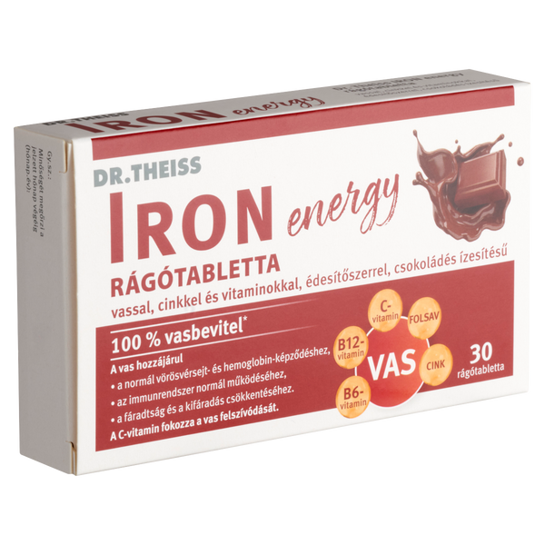 Dr.Theiss Iron Energy rágótabletta csokoládés 30 db - Kép 5