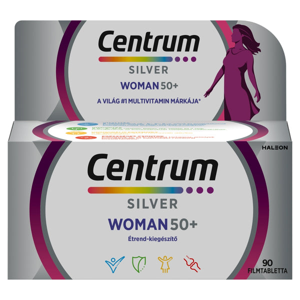 Centrum Silver Woman 50+ multivitamin filmtabletta nőknek 90 db - Kép 1