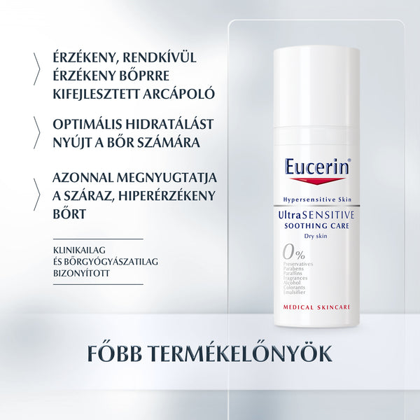 Eucerin UltraSensitive arcápoló száraz bőrre 50ml - Kép 3