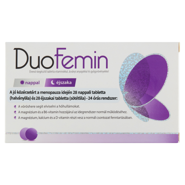 DuoFemin étrend kiegészítő tabletta vitaminokkal, ásványi anyagokkal és gyógynövényekkel 28 db+28 db - Kép 3