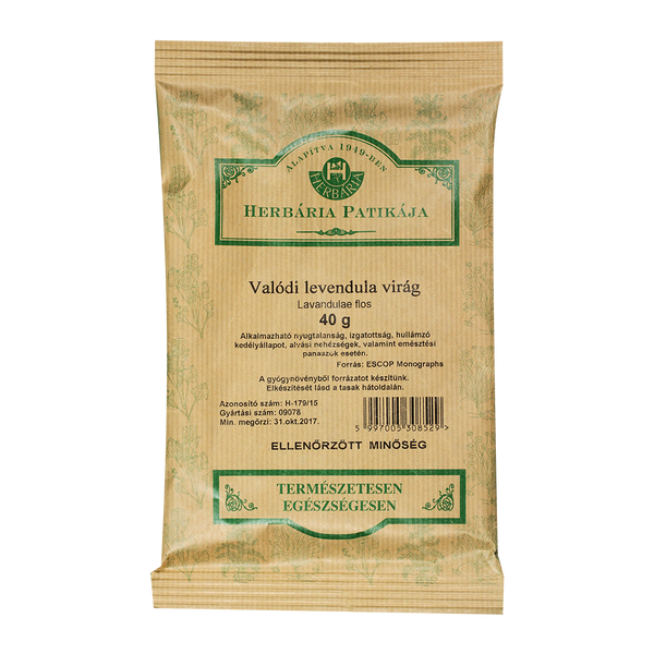 HERBÁRIA levendula virág tasakos tea 40g - Kép