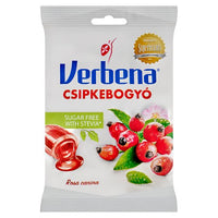 Verbena Csipkebogyó cukormentes cukorka 60g - Kép