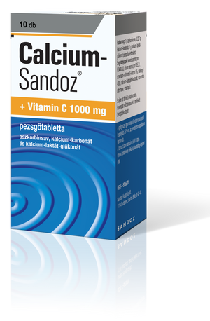 Calcium-Sandoz + Vitamin C 1000mg pezsgőtabletta 10 db kép