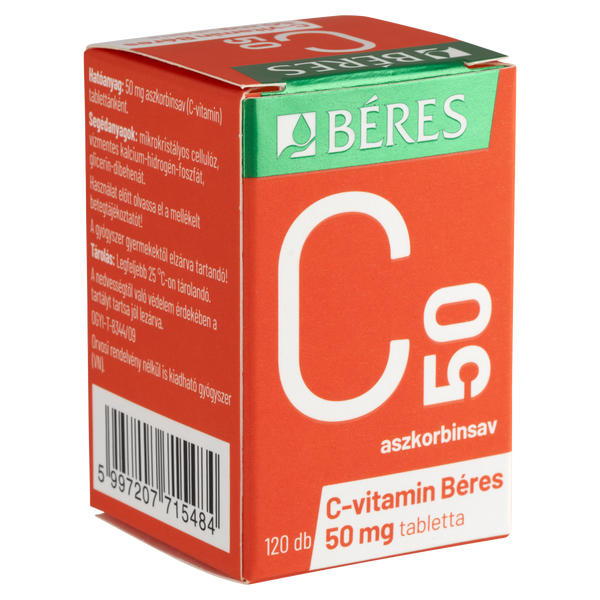 C-vitamin Béres 50 mg tabletta 120 db - Kép 4