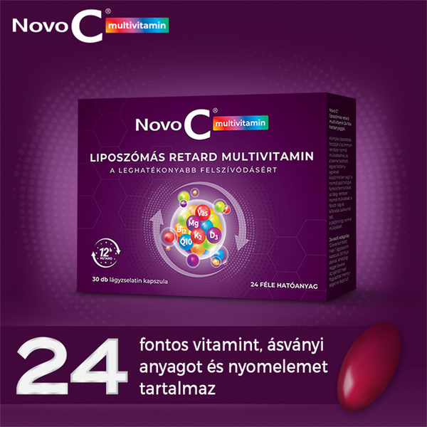 Novo C Multivitamin liposzómás retard multivitamin kapszula 30 db - Kép 8