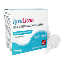 LaxaClean Glicerin Klizma mini felnőtteknek 6 db - Kép