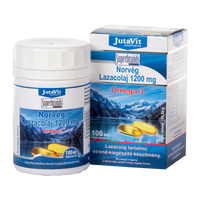 JutaVit Norvég Lazacolaj Omega-3 kapszula 100 db - Kép