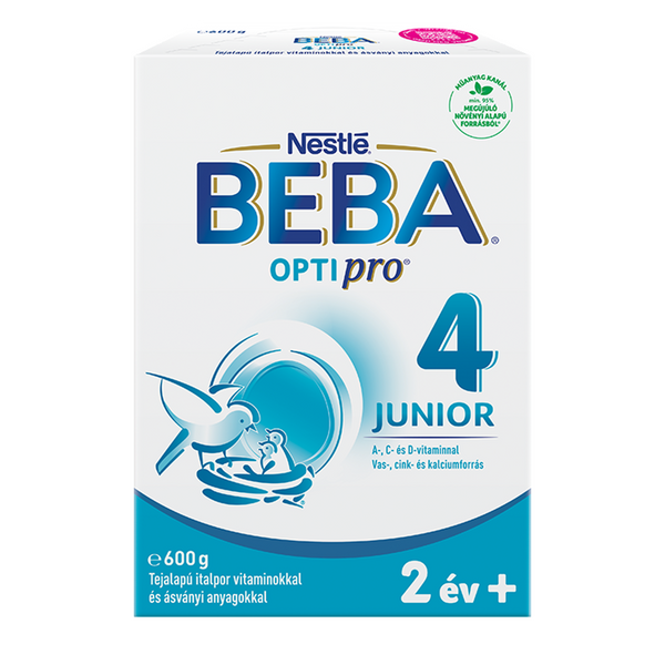BEBA OPTIpro 4 Junior tejalapú italpor 2 éves kortól 600g - Kép 3