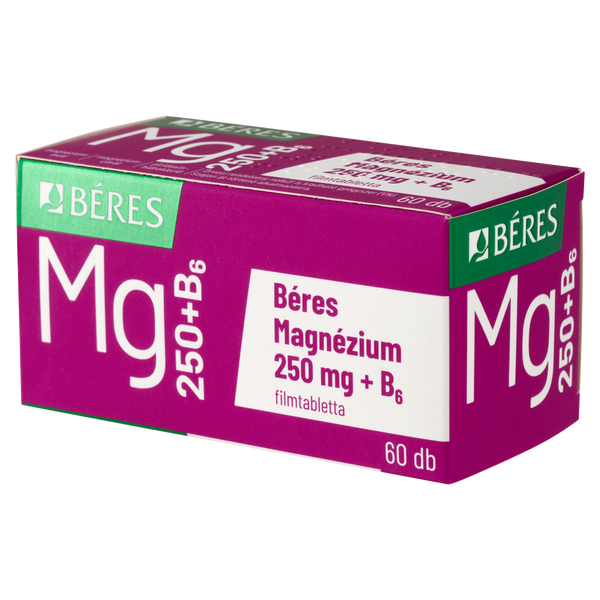 Béres Magnézium 250 mg + B6 filmtabletta 60 db - Kép 2