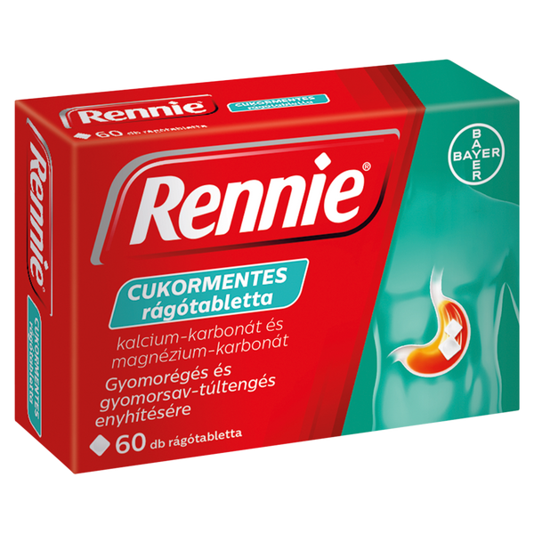 Rennie cukormentes rágótabletta 60 db - Kép 2