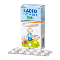 Lactoseven KIDS rágótabletta eper-málna ízű 20 db - Kép