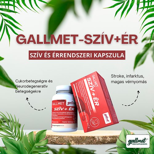 Gallmet Szív + Ér étrend-kiegészítő kapszula 90 db - Kép 4