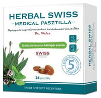 Herbal Swiss Medical pasztilla 24 db - Kép