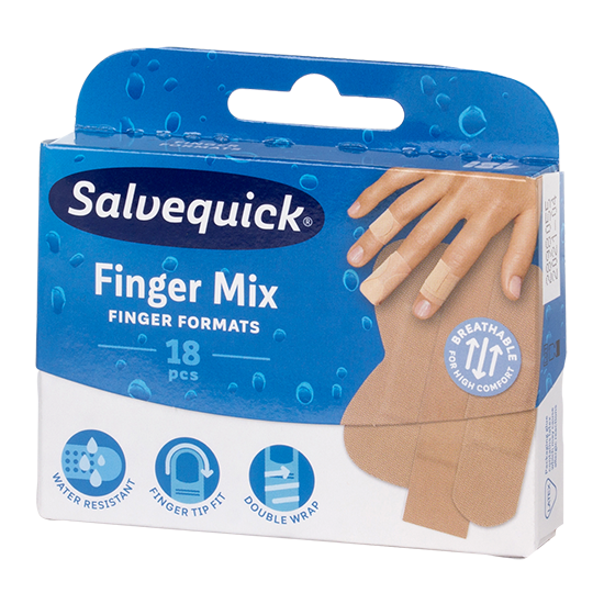 Salvequick Finger mix sebtapasz 18 db - Kép 1