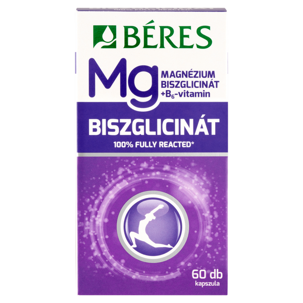 Béres magnézium-biszglicinát étrendkiegészítő kapszula 60 db - Kép 1