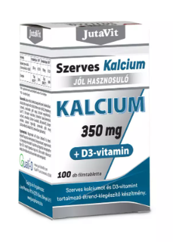 JutaVit Szerves Kalcium D3 vitamin filmtabletta 100 db - Kép