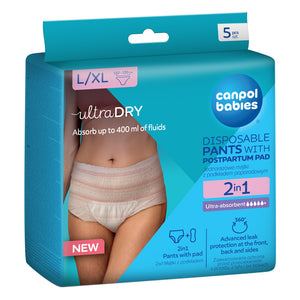 Canpol babies szülés utáni bugyipelenka 2in1 L/XL 5 db kép