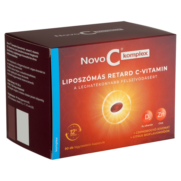 Novo C Komplex liposzómás reatrd C-Vitamin kapszula 90 db - Kép 5
