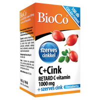 BioCo C+Cink Retard C-vitamin 1000 mg + szerves cink filmtabletta 100 db - Kép
