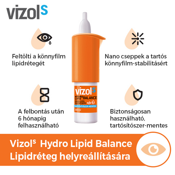 Vizol S Hydro Lipid Balance szemcsepp 10ml - Kép 5