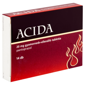 ACIDA 20 mg gyomornedv-ellenálló tabletta 14 db kép