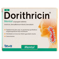 Dorithricin szopogató tabletta mentol ízű 40 db - Kép