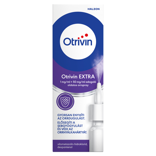 Otrivin Extra 1mg + 50mg/ml adagoló oldatos orrspray 10ml - Kép