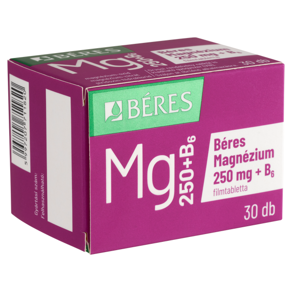 Béres Magnézium 250 mg + B6 filmtabletta 30 db - Kép 3