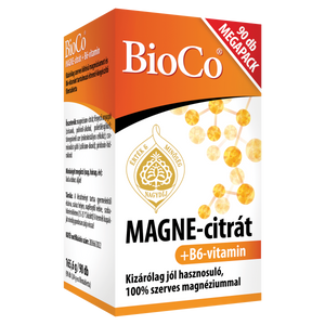 BioCo Magne-citrát + B6-vitamin filmtabletta 90 db kép