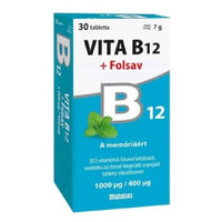 Vita B12 folsav 1000/400 szopogató tabletta 30 db - Kép