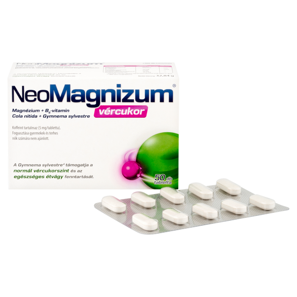 NeoMagnizum vércukor tabletta 50 db - Kép 3