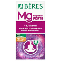 Béres Magnézium 400 mg + B6 Forte filmtabletta 50 db - Kép