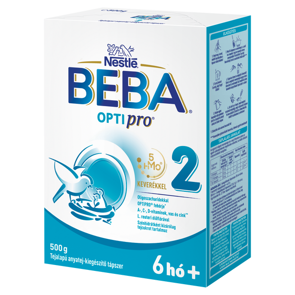 BEBA OPTIpro 2 tejalapú anyatej-kiegészítő tápszer 500g - Kép 2