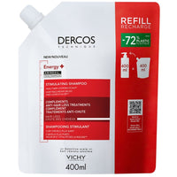 Vichy DERCOS Energizáló hajhullás elleni sampon utántöltő 400ml - Kép