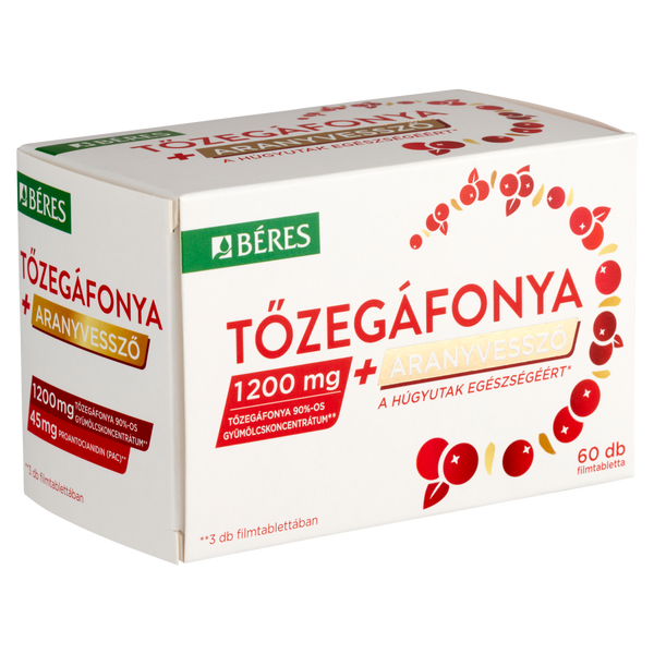 Béres Tőzegáfonya + Aranyvessző filmtabletta 60 db - Kép 5