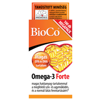 BioCo Omega-3 Forte lágyzselatin étrend-kiegészítő kapszula 100 db - Kép