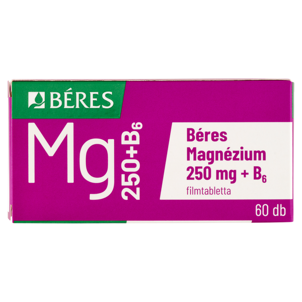 Béres Magnézium 250 mg + B6 filmtabletta 60 db - Kép 1