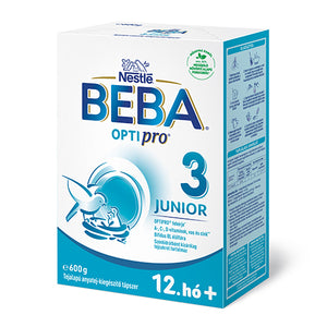BEBA OPTIpro Junior 3 anyatej-kiegészítő tápszer 12 hónapos kortól 600g kép
